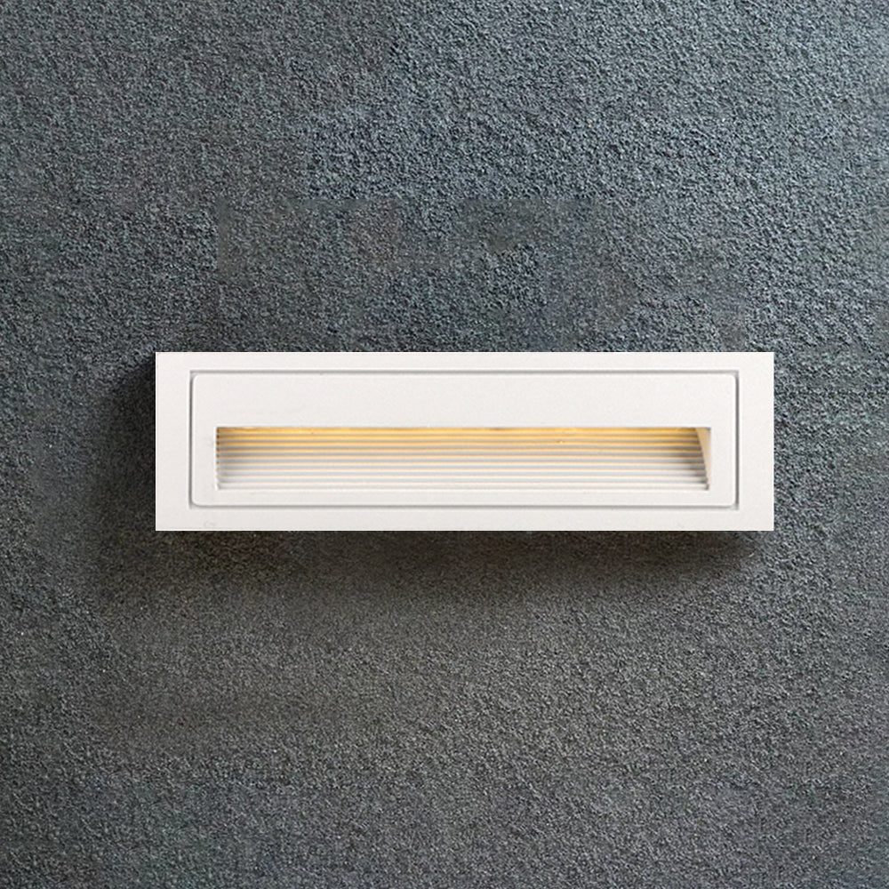 Masolem Modern Metal Square Outdoor Deck/Step Light, Black