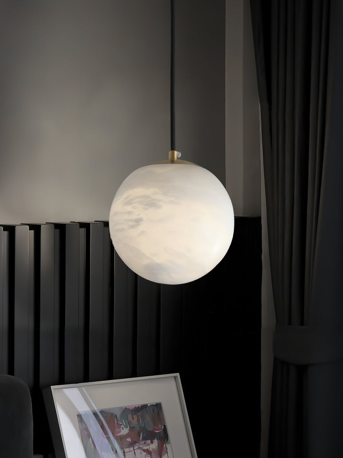 Uphaara Alabaster Pendant Light-Relic Pieces