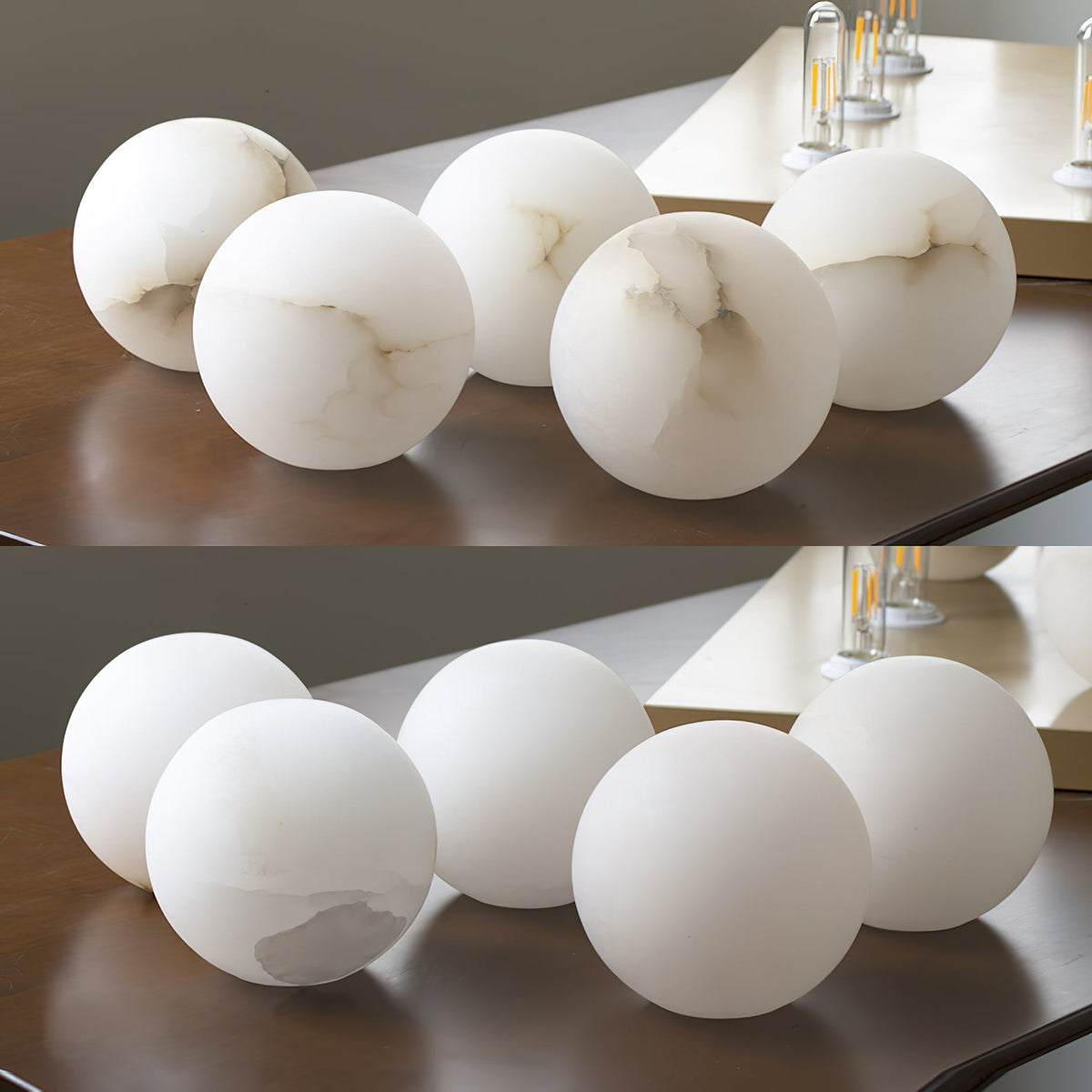 Uphaara Alabaster Pendant Light-Relic Pieces