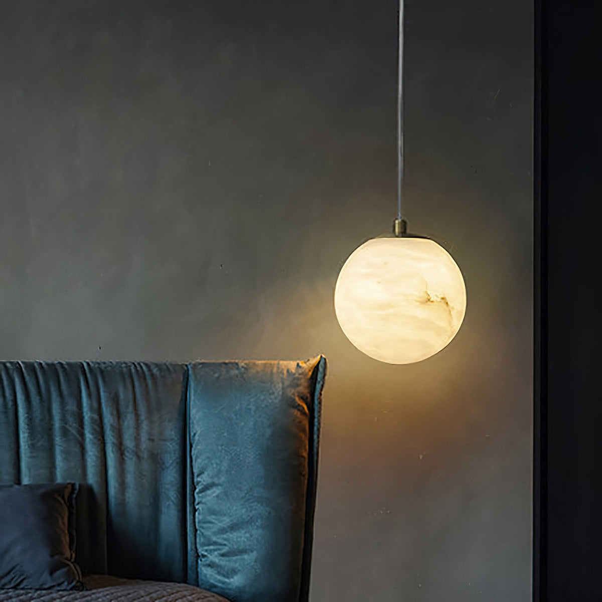 Uphaara Alabaster Pendant Light-Relic Pieces