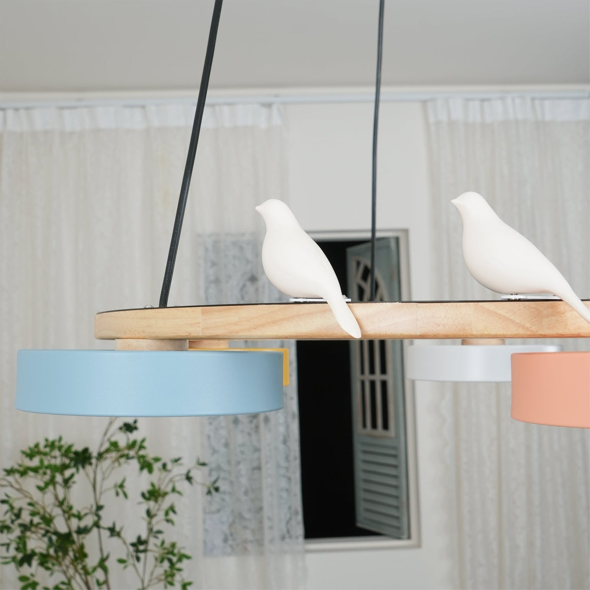 Tokagal Chandelier Bird Round