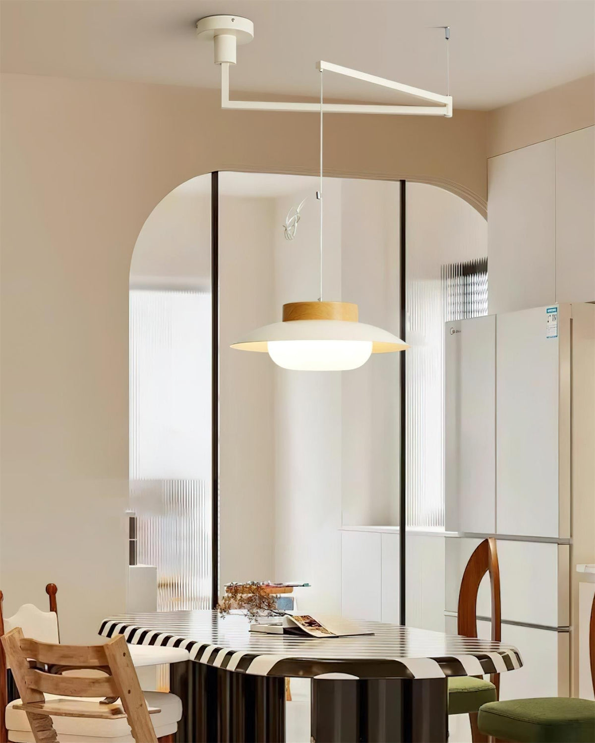 Teriivise Swing Arm Pendant Lamp