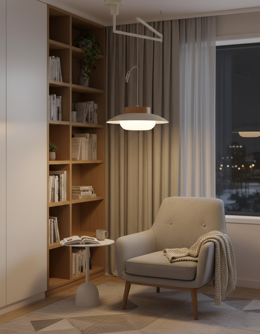 Teriivise Swing Arm Pendant Lamp