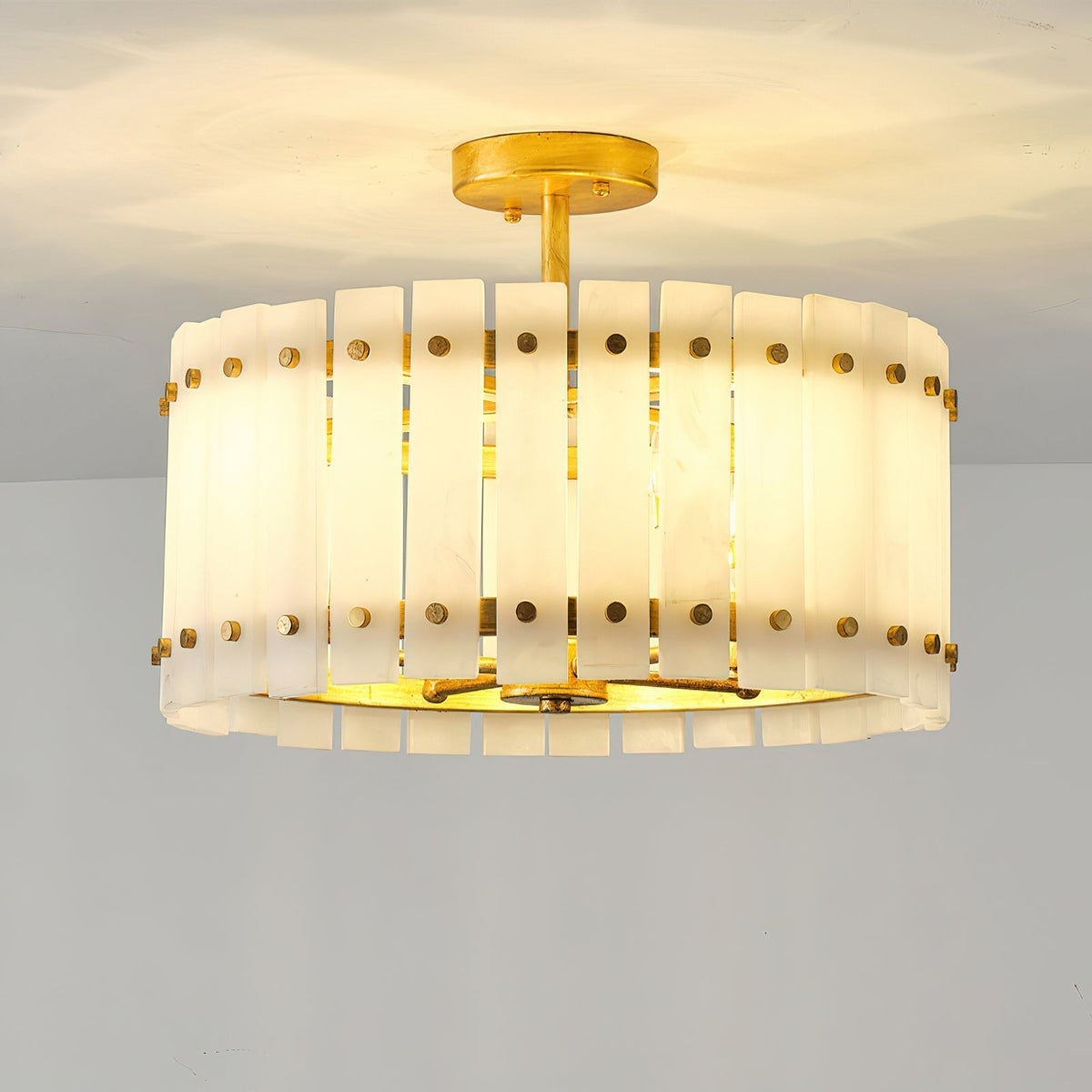 Sinclair Alabaster Ceiling Light