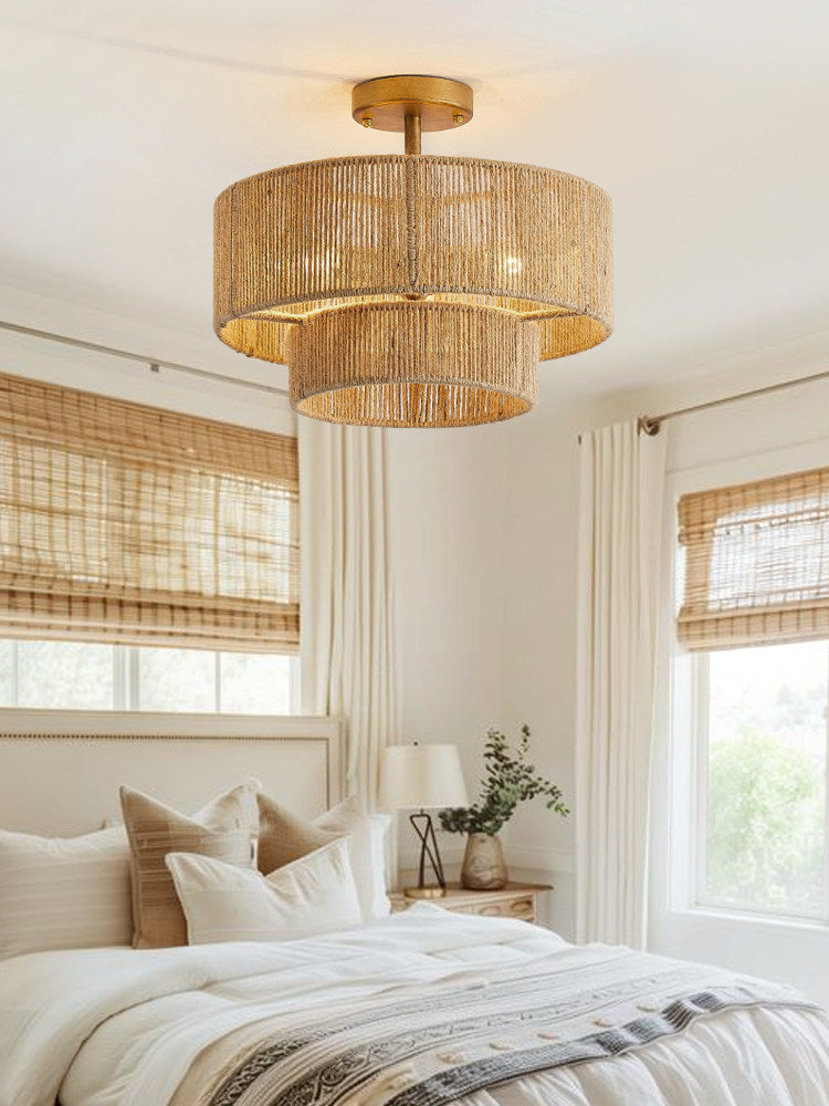 Cormhurst Hemp Rope Flush Mount