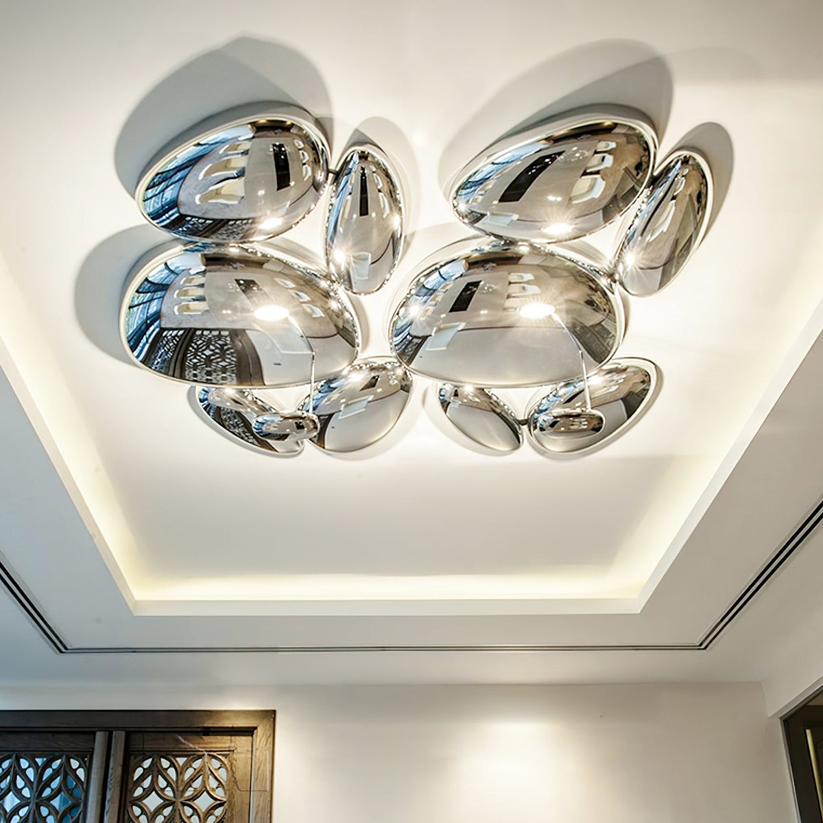 Radabes Contemporary Skydro Ceiling Light Smoke Gray
