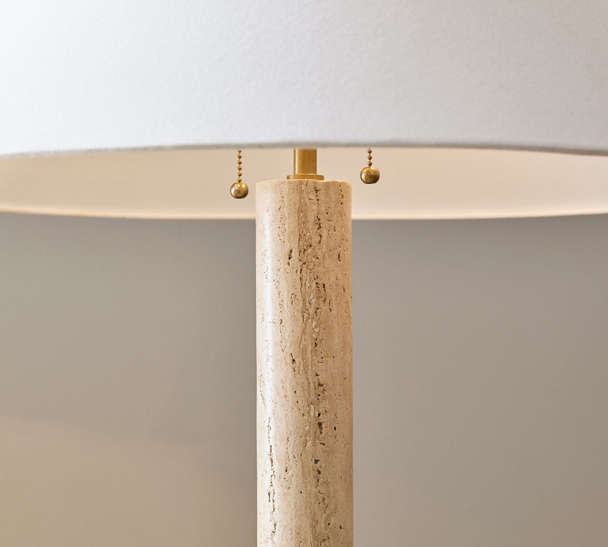 Vesperiel Travertine Floor Lamp
