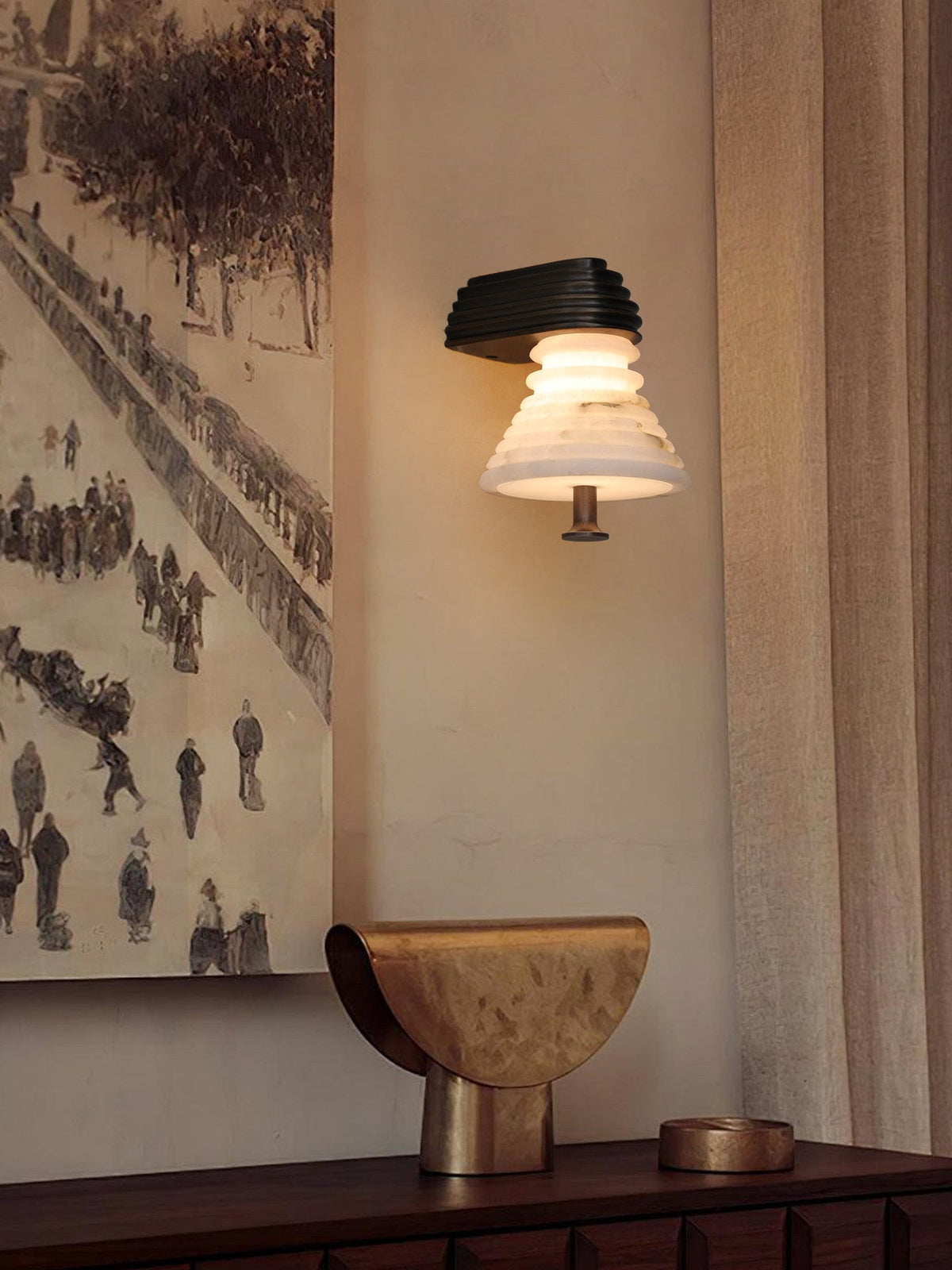 Belven Alabaster Wall Lamp
