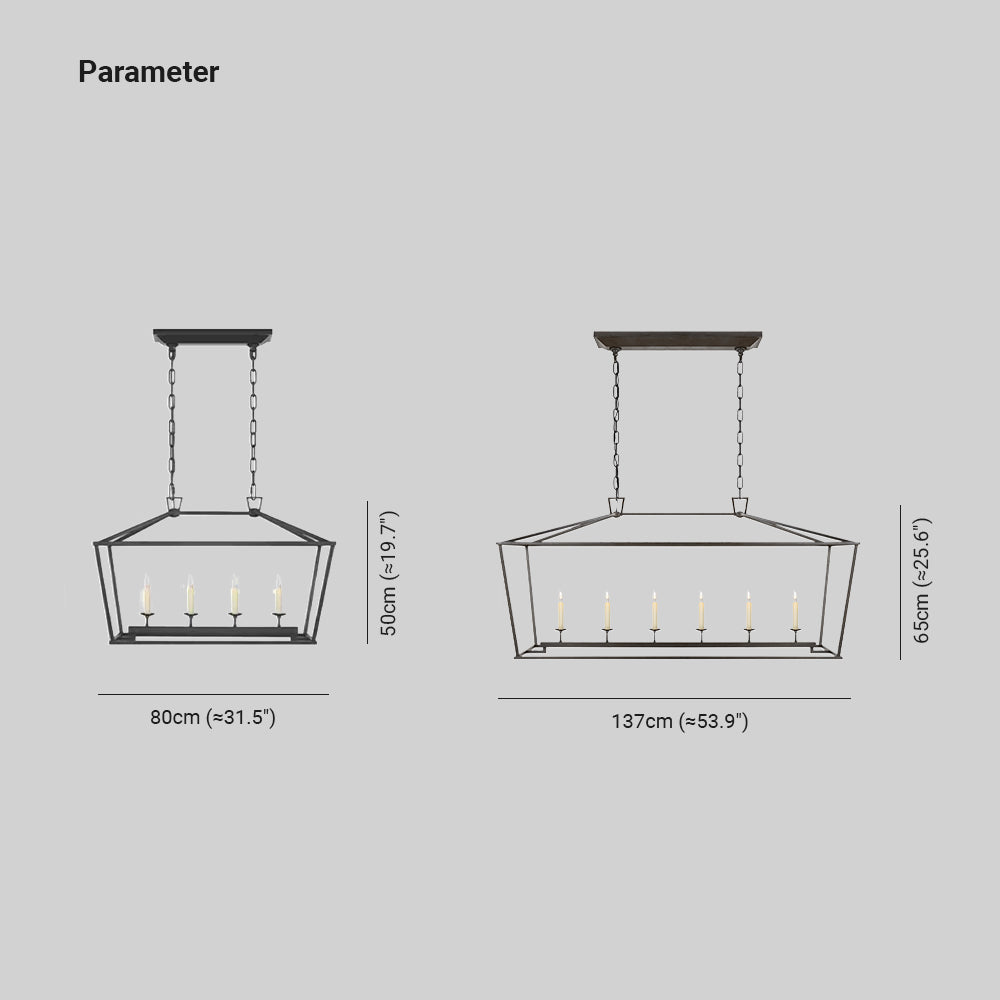 Calanir Vintage Design Metal LED Pendant Light Living Room/Restaurant