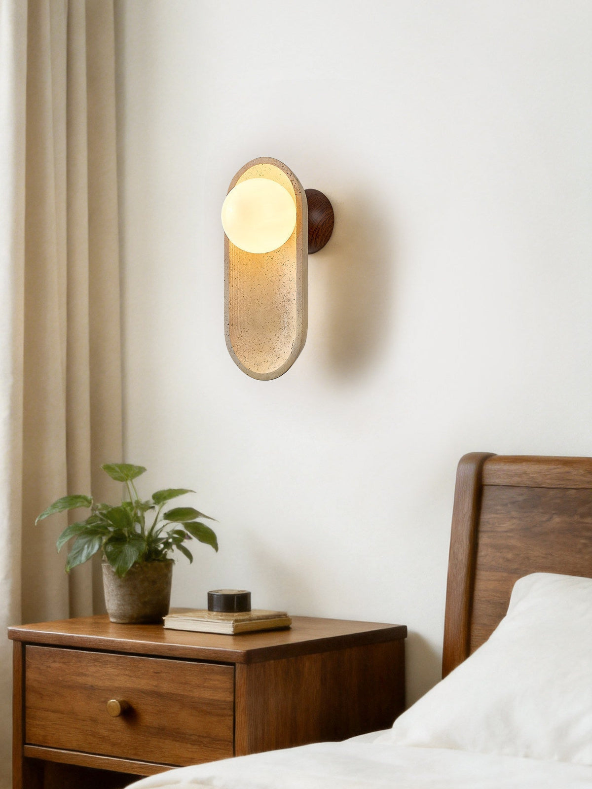 Tavoielle Arch Travertine Wall Lamp