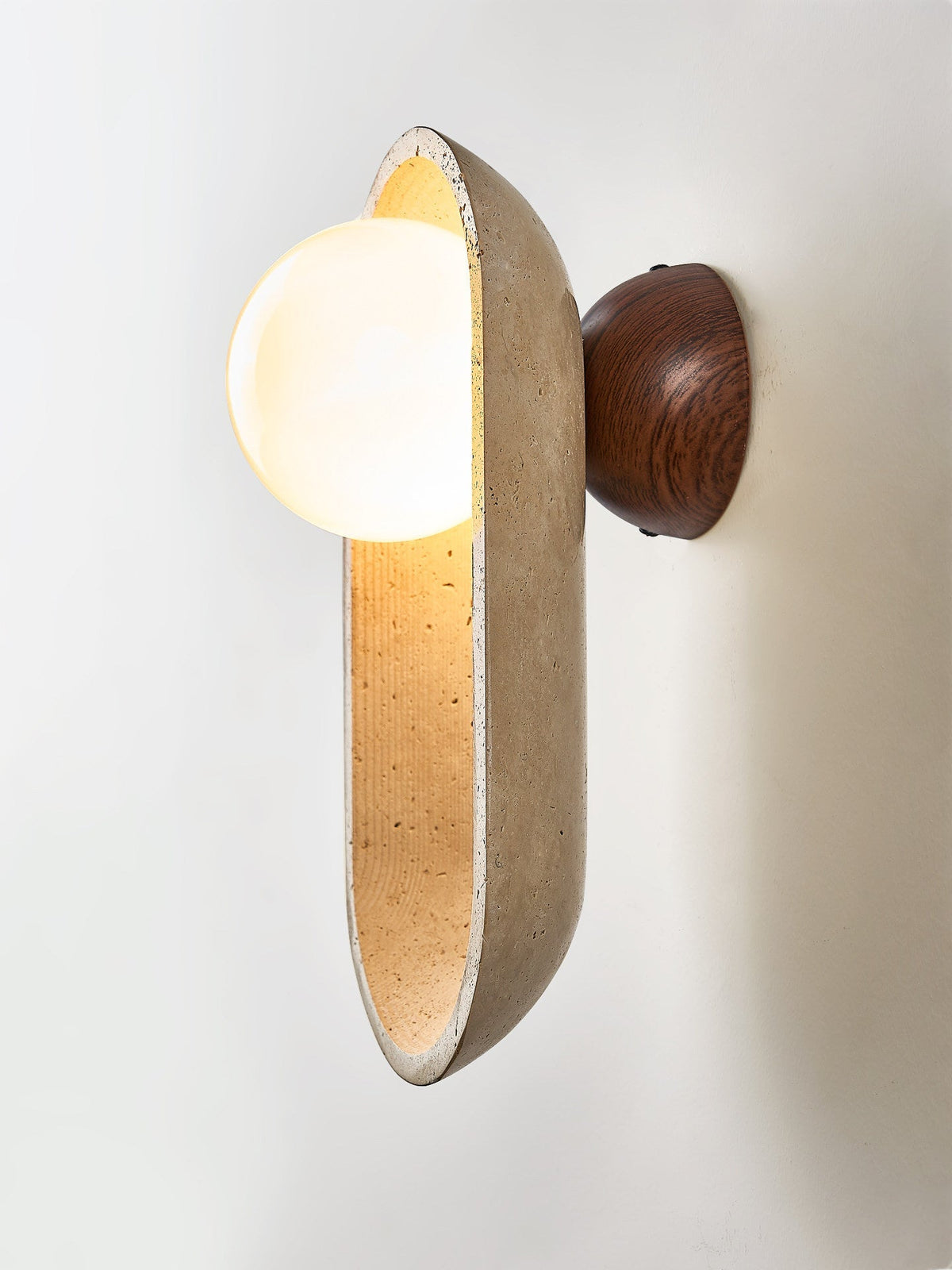 Tavoielle Arch Travertine Wall Lamp