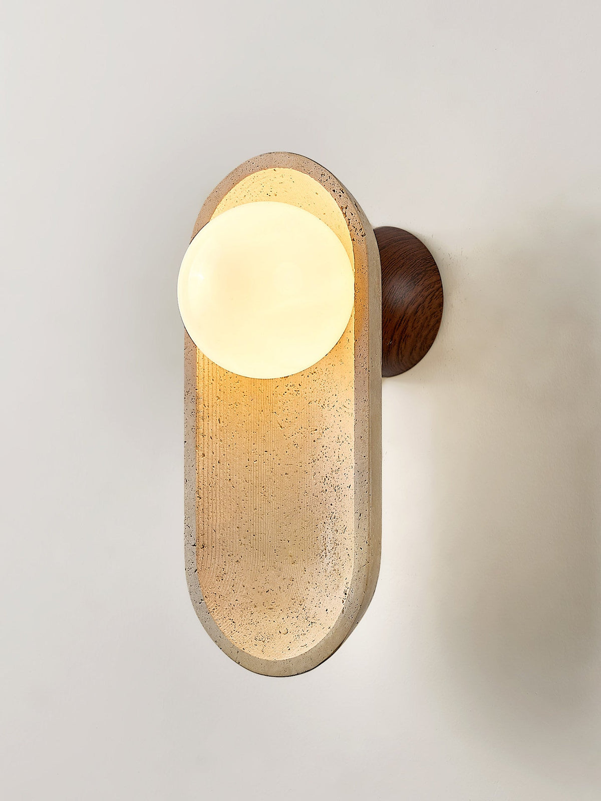 Tavoielle Arch Travertine Wall Lamp
