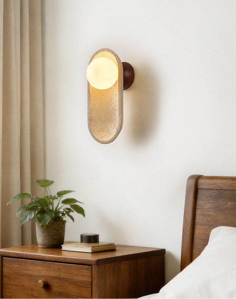 Tavoielle Arch Travertine Wall Lamp