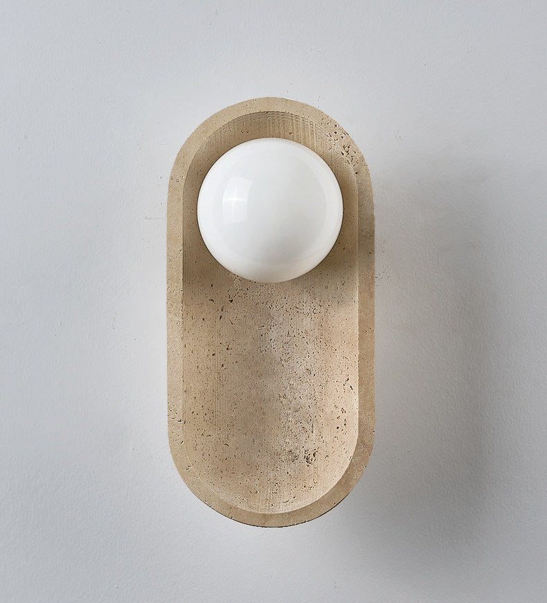 Tavoielle Arch Travertine Wall Lamp