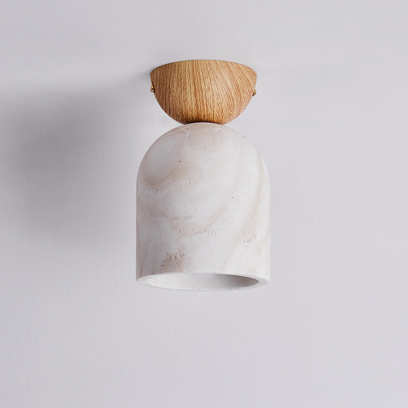 Valeel Cone Travertine Ceiling Lamp