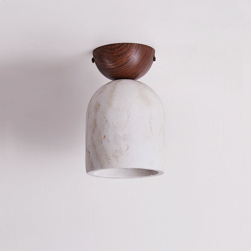 Valeel Cone Travertine Ceiling Lamp