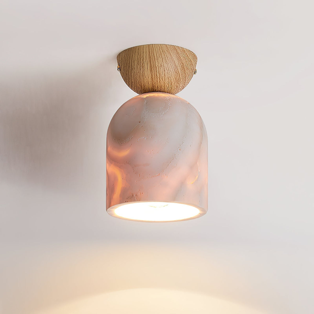 Valeel Cone Travertine Ceiling Lamp