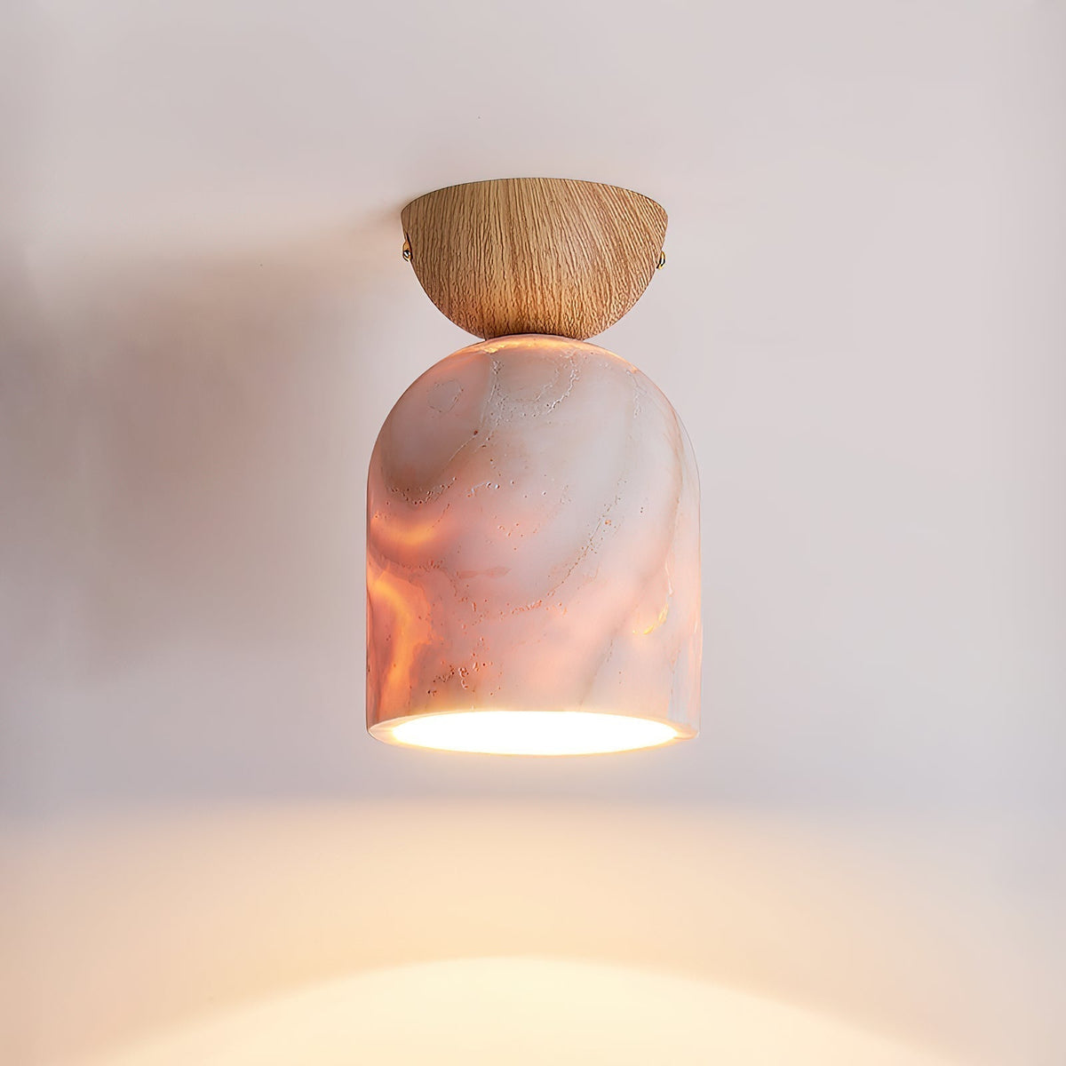 Valeel Cone Travertine Ceiling Lamp