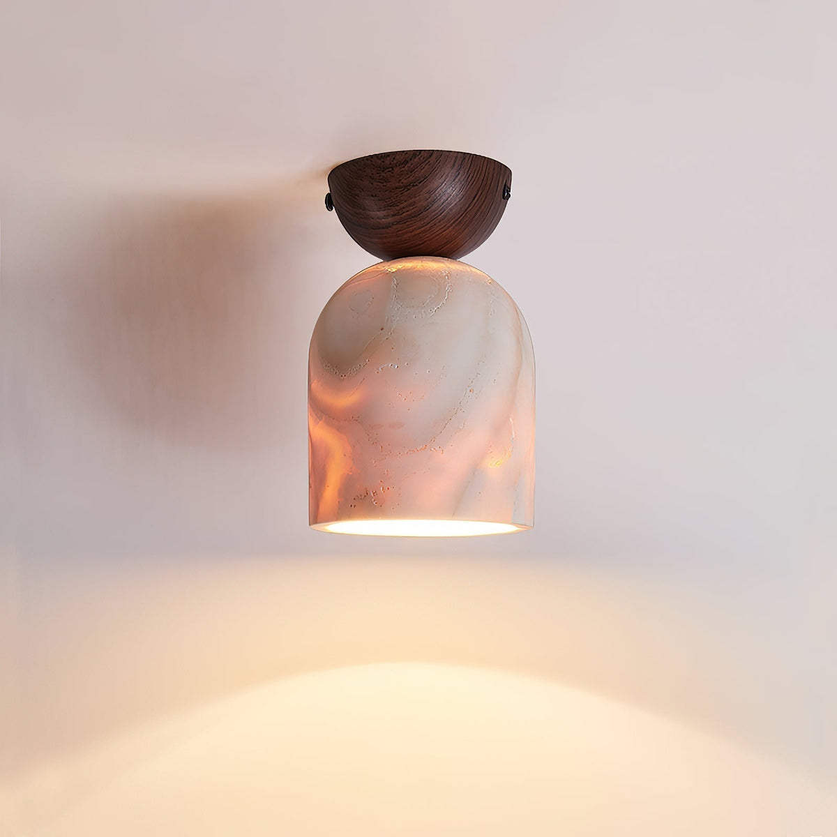 Valeel Cone Travertine Ceiling Lamp