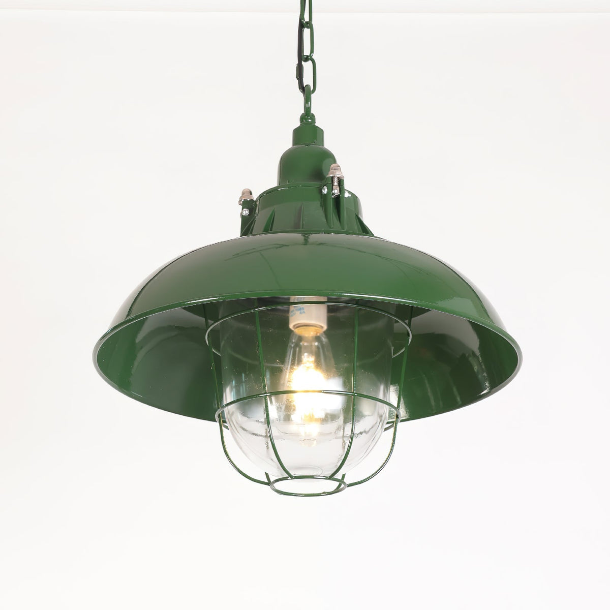 Vemiryra Vintage Industrial Green Pendant Light