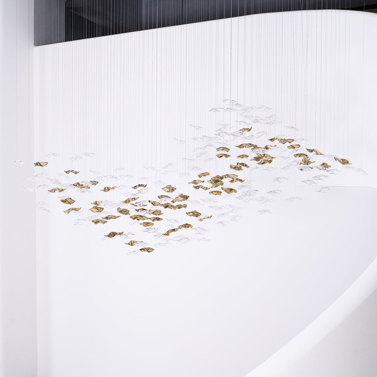 Velaise Luxury Tidal Art Glass Pendants Lamp