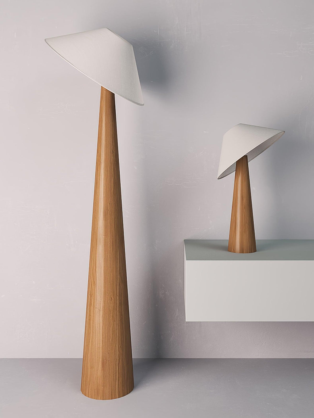 Vosile Sculptural Wood Table Lamp