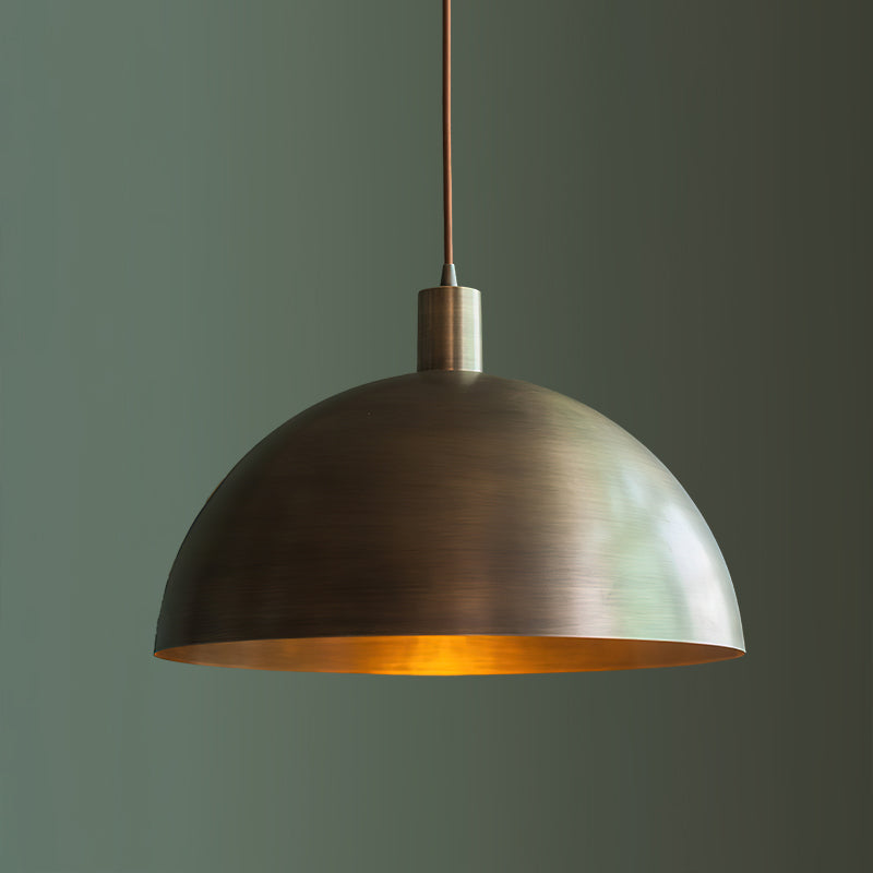 Tondo Dome Brass Pendant Light