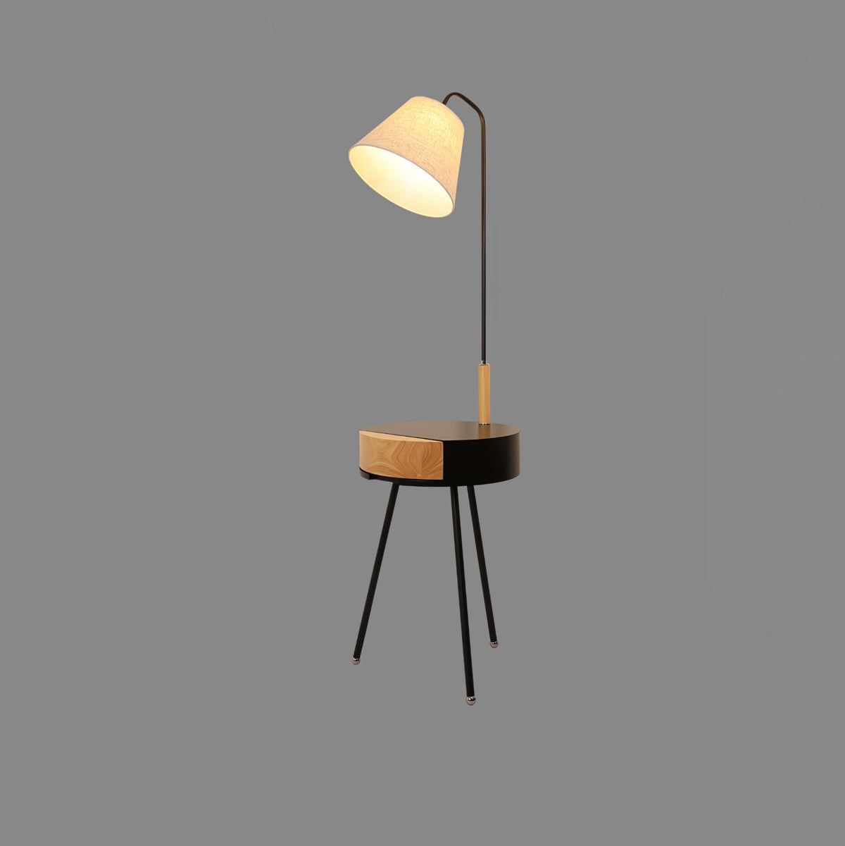 Fioeria Alder Tripod Fabric Floor Lamp