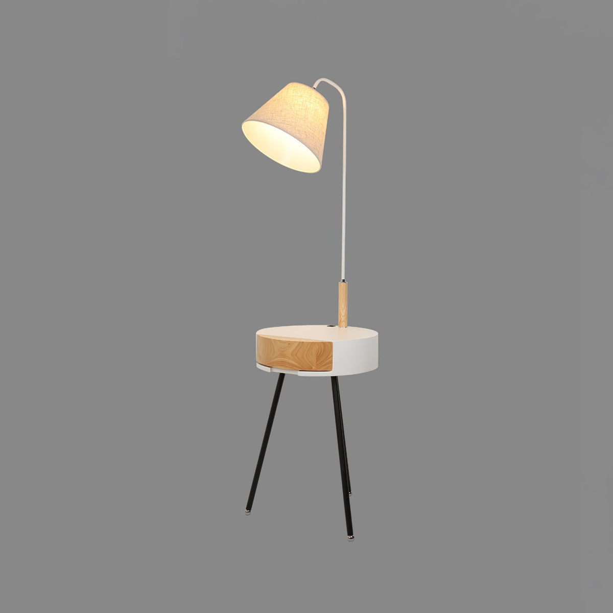 Fioeria Alder Tripod Fabric Floor Lamp
