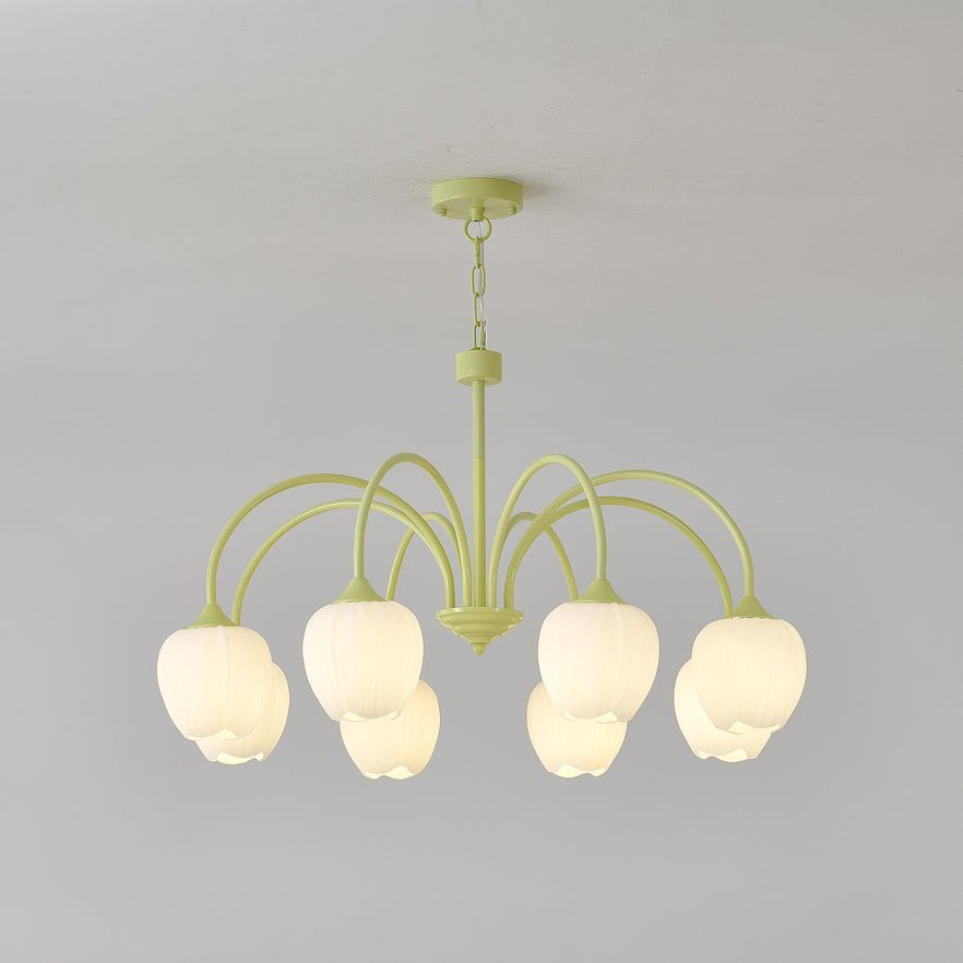 Fairmere Tulip Matcha Chandelier