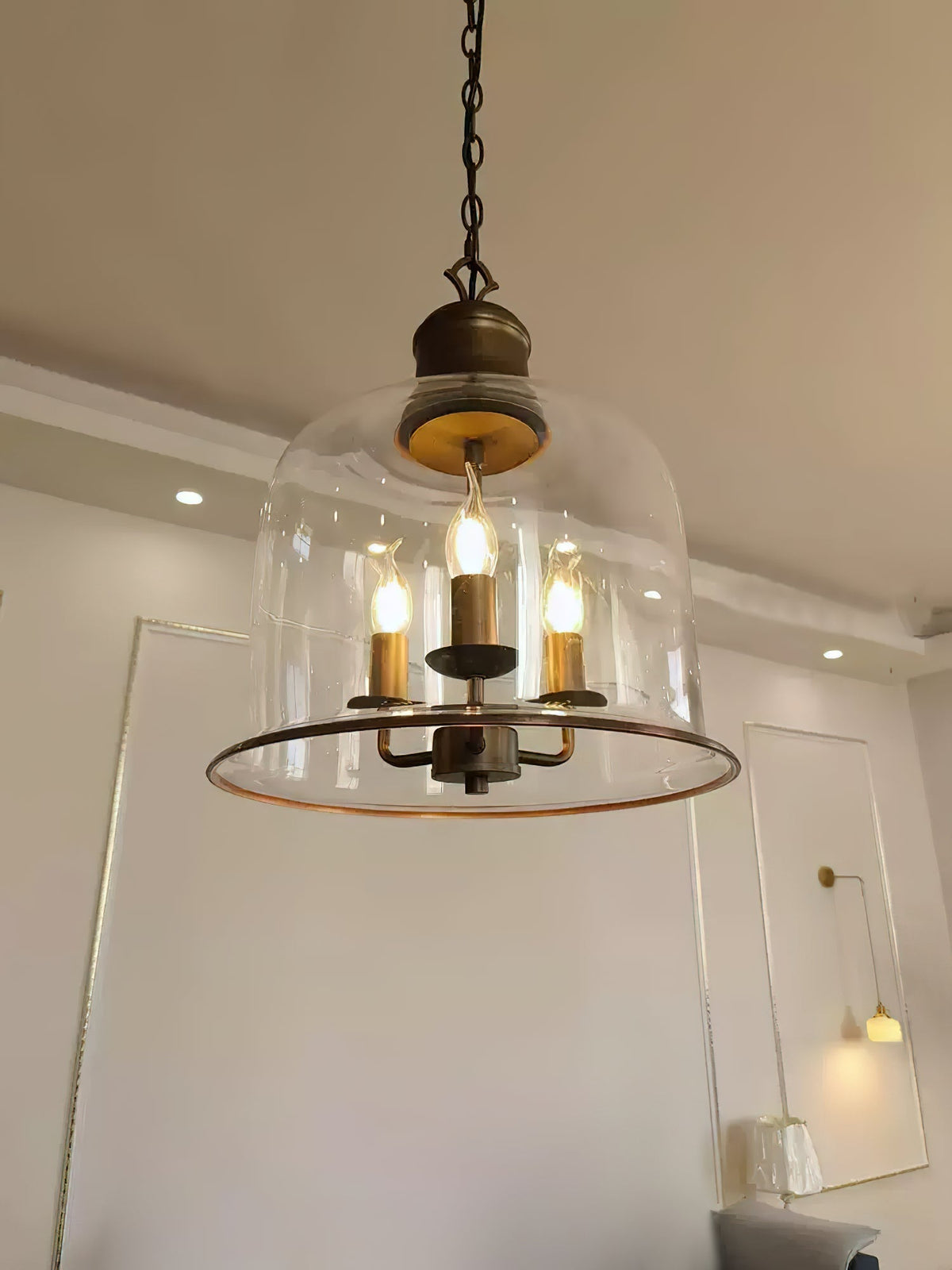 Celaniella Vintage Elegance Glass Pendant Lamp