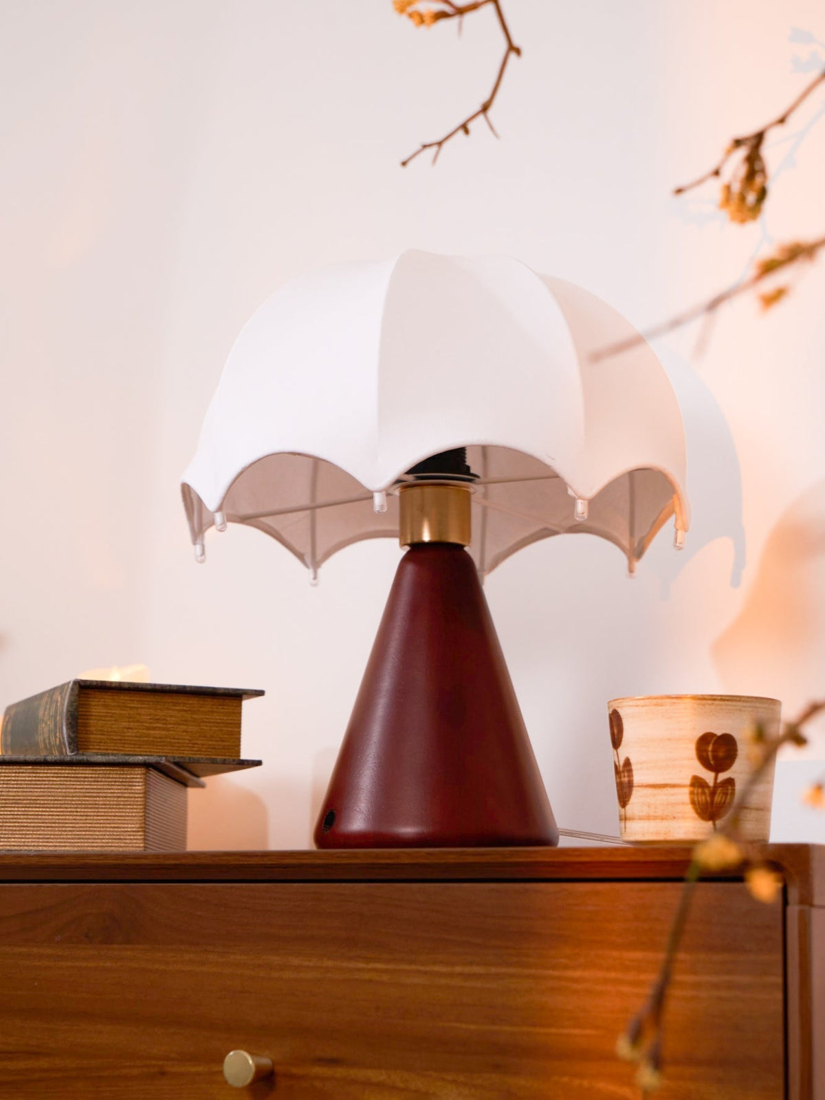Soruette Umbrella Silk Table Lamp