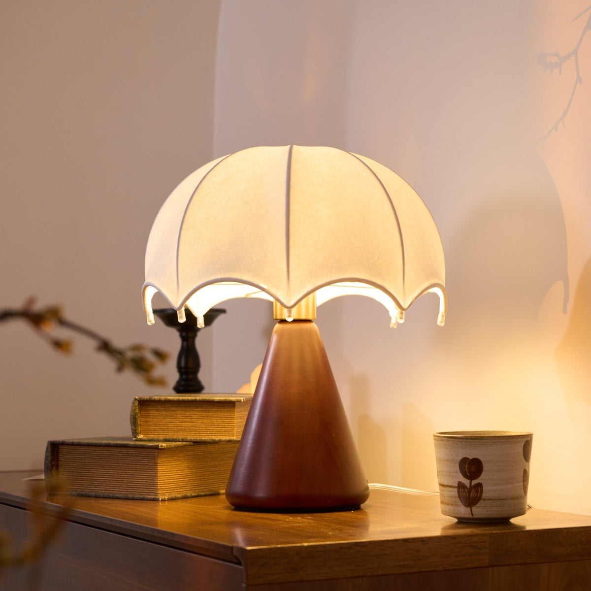 Soruette Umbrella Silk Table Lamp
