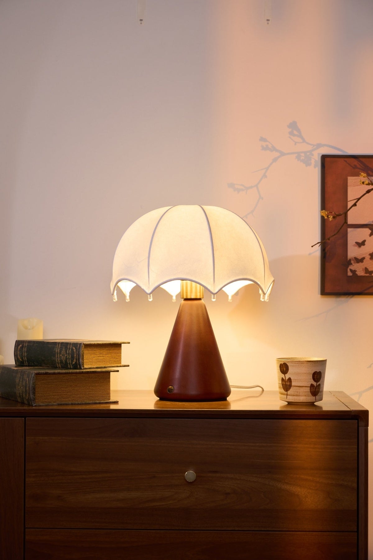 Soruette Umbrella Silk Table Lamp