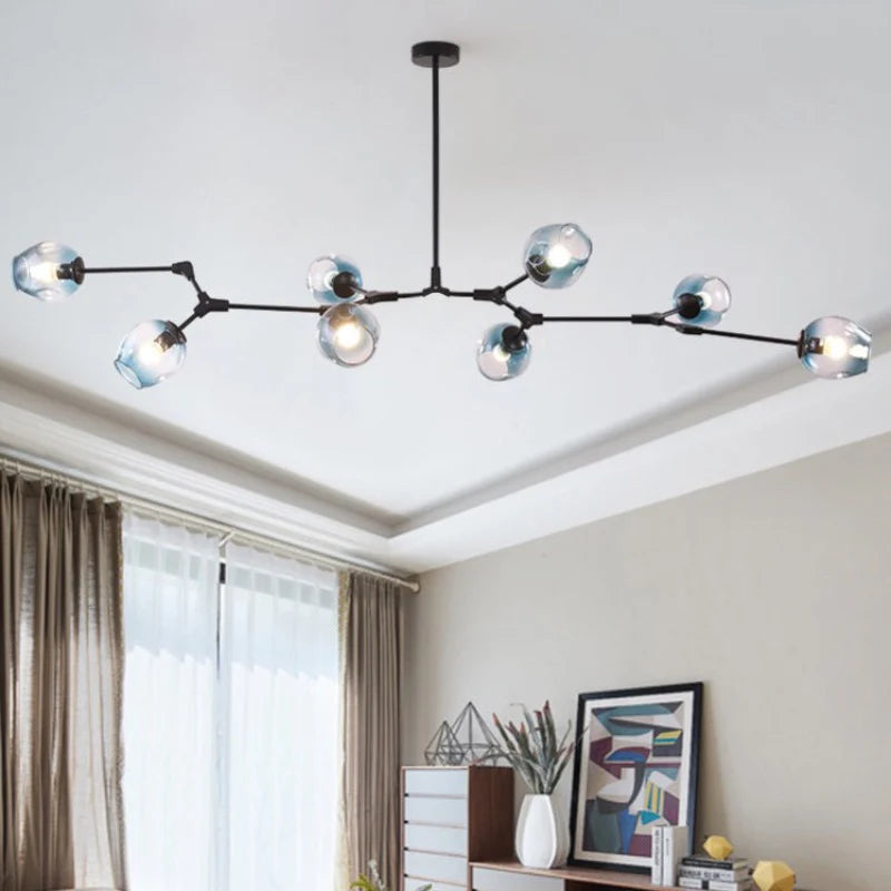 Zerin Nordic Modern Glass Pendant Light Clear Bubble-Relic Pieces