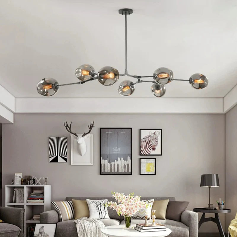 Zerin Nordic Modern Glass Pendant Light Clear Bubble-Relic Pieces
