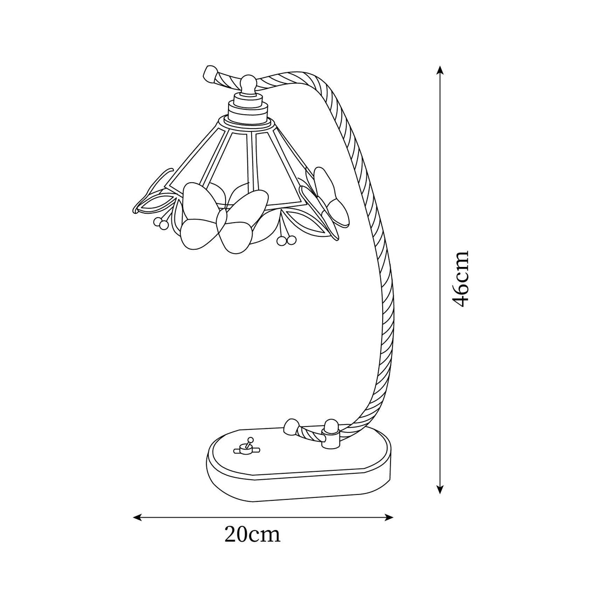 Elaaiella Butterfly Table Lamp