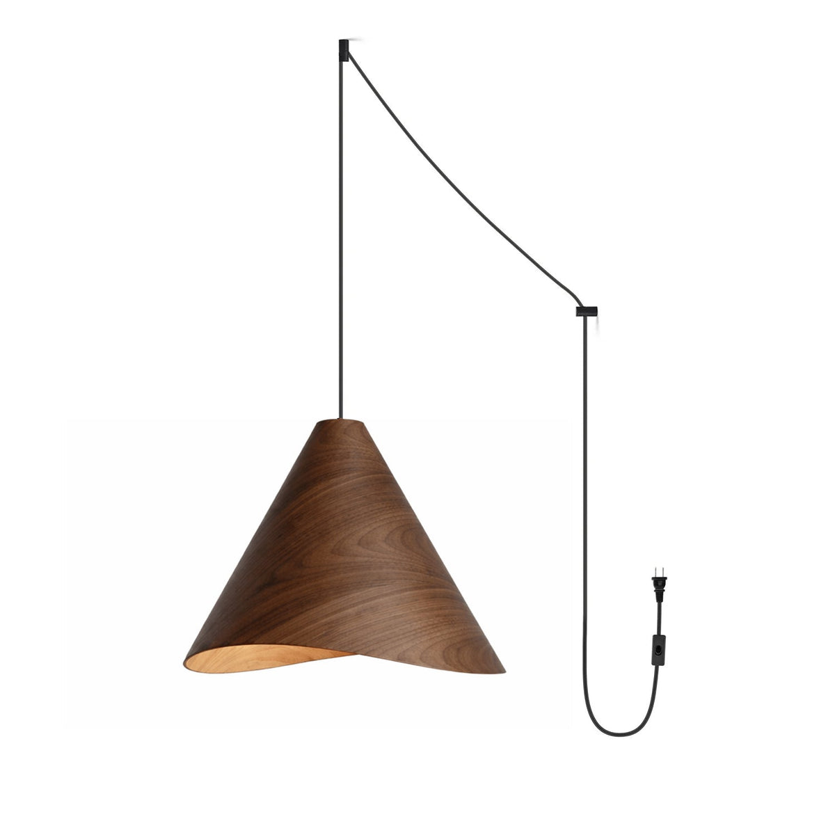 Riniveria Wood Swag Pendant Light