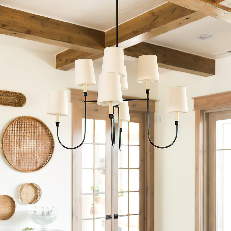 Jitanus Chandelier Luxury Brass Fabric