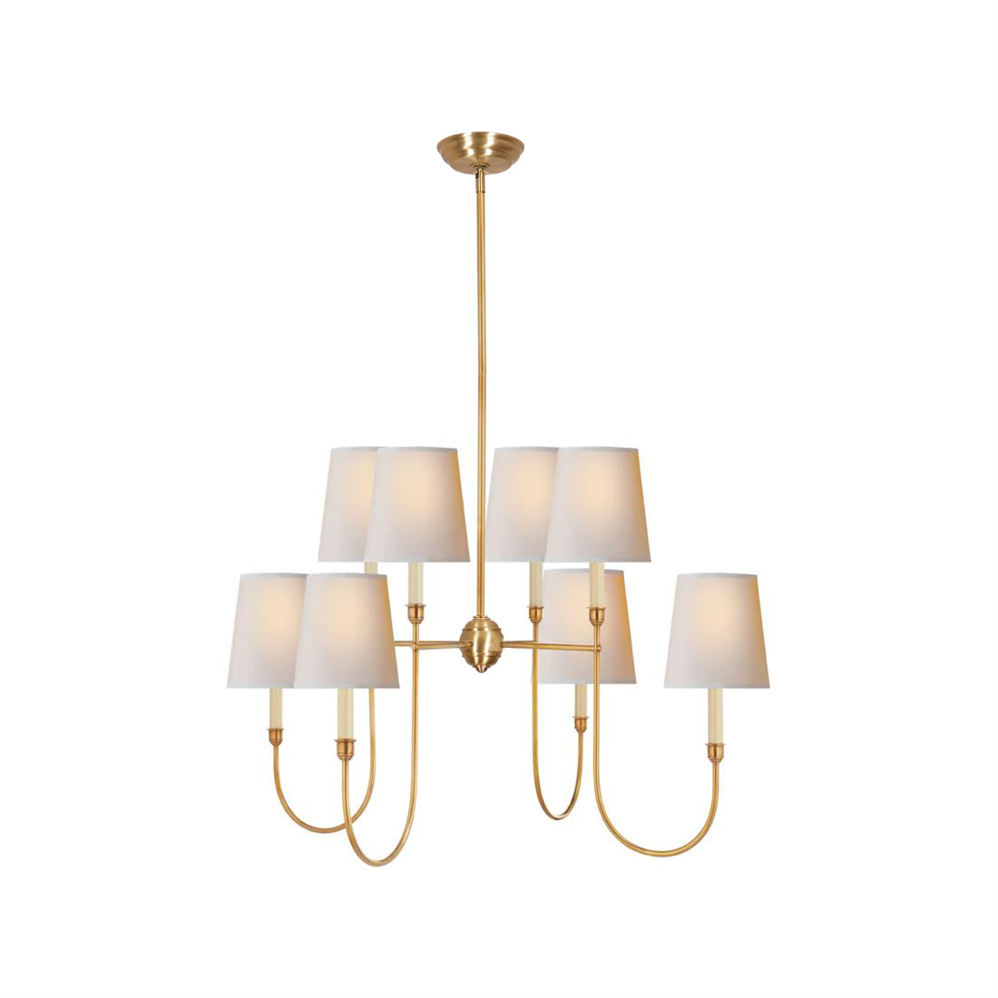 Jitanus Chandelier Luxury Brass Fabric