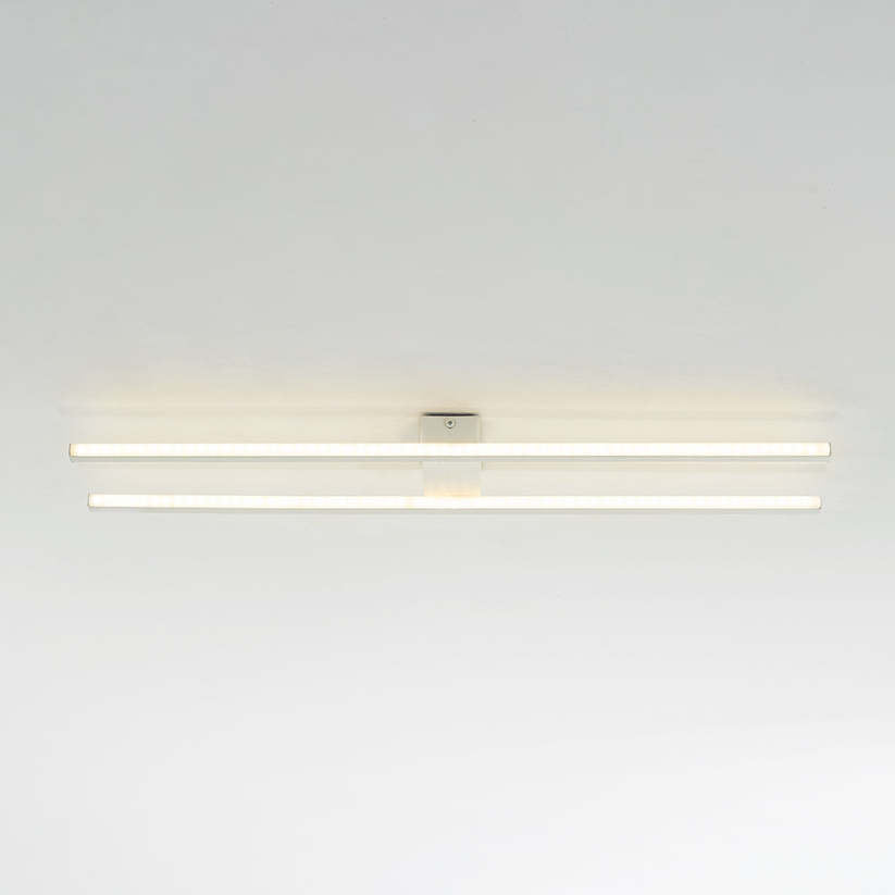 Lusomok Modern Minimaliste Flush Mount Ceiling Light, Double-Linear