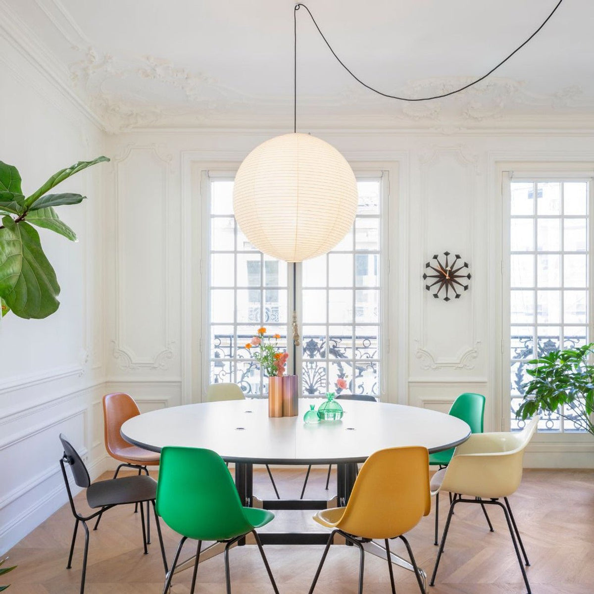 Rotolem Pendant Swag Light Mulberry Silk