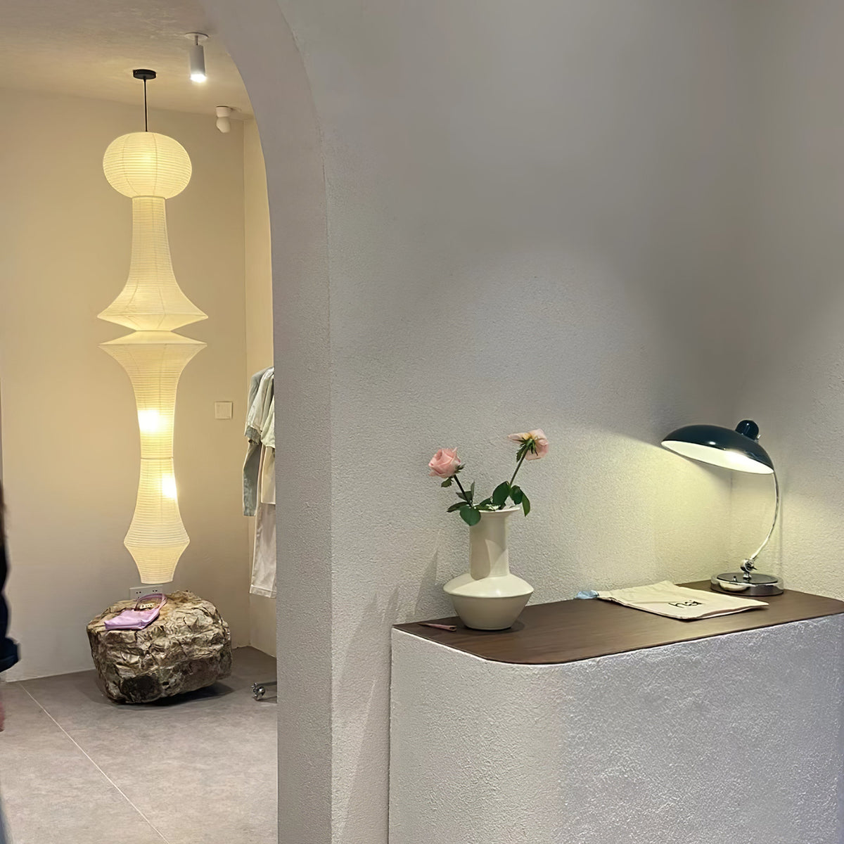 Elmsridge Washi Paper E Pendant Light