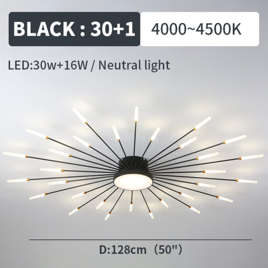 Vexor Modern Home Decoration Fireworks LED Ceiling Light-Relic Pieces