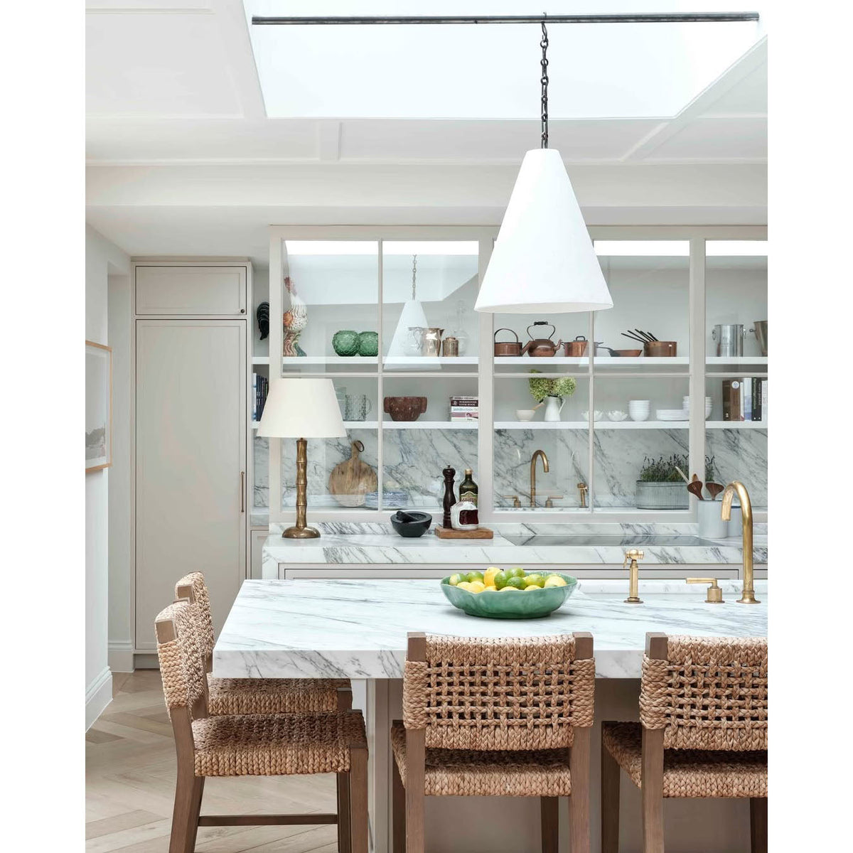 Selirine White Plaster Pendant Lamp