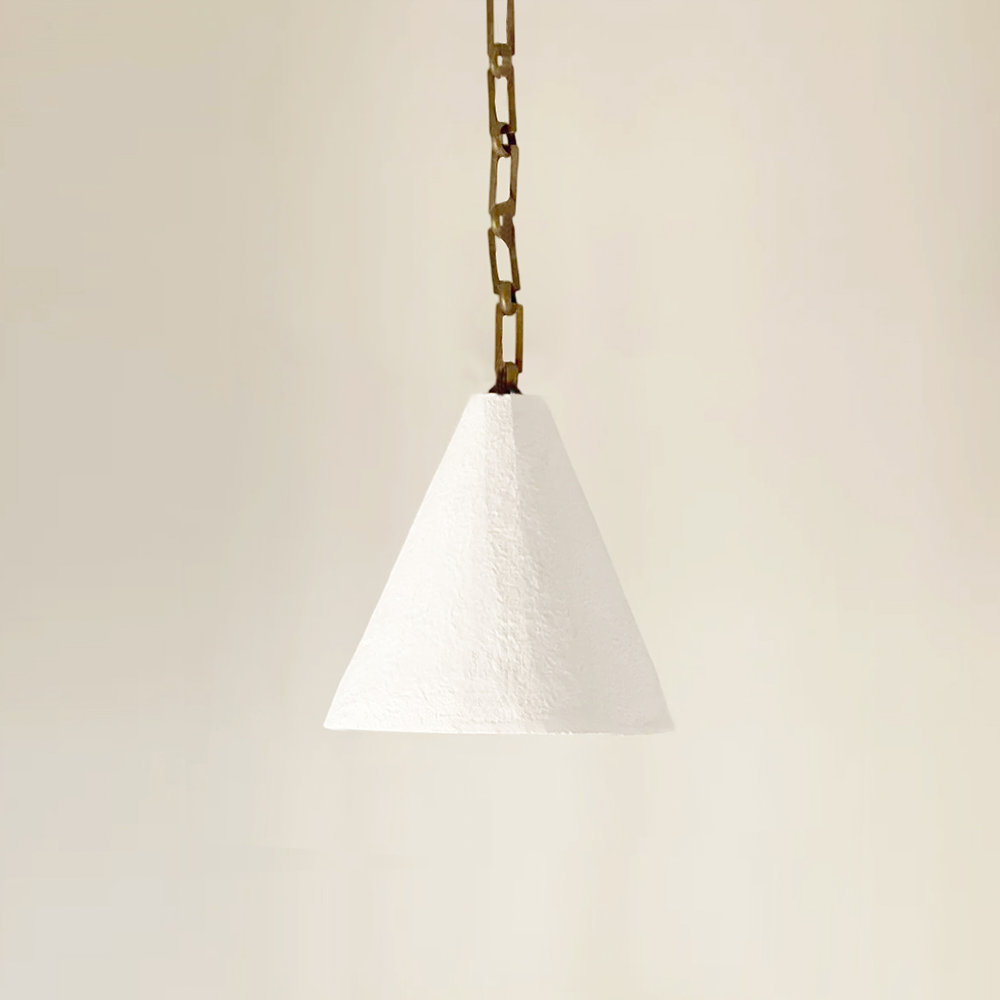 Selirine White Plaster Pendant Lamp