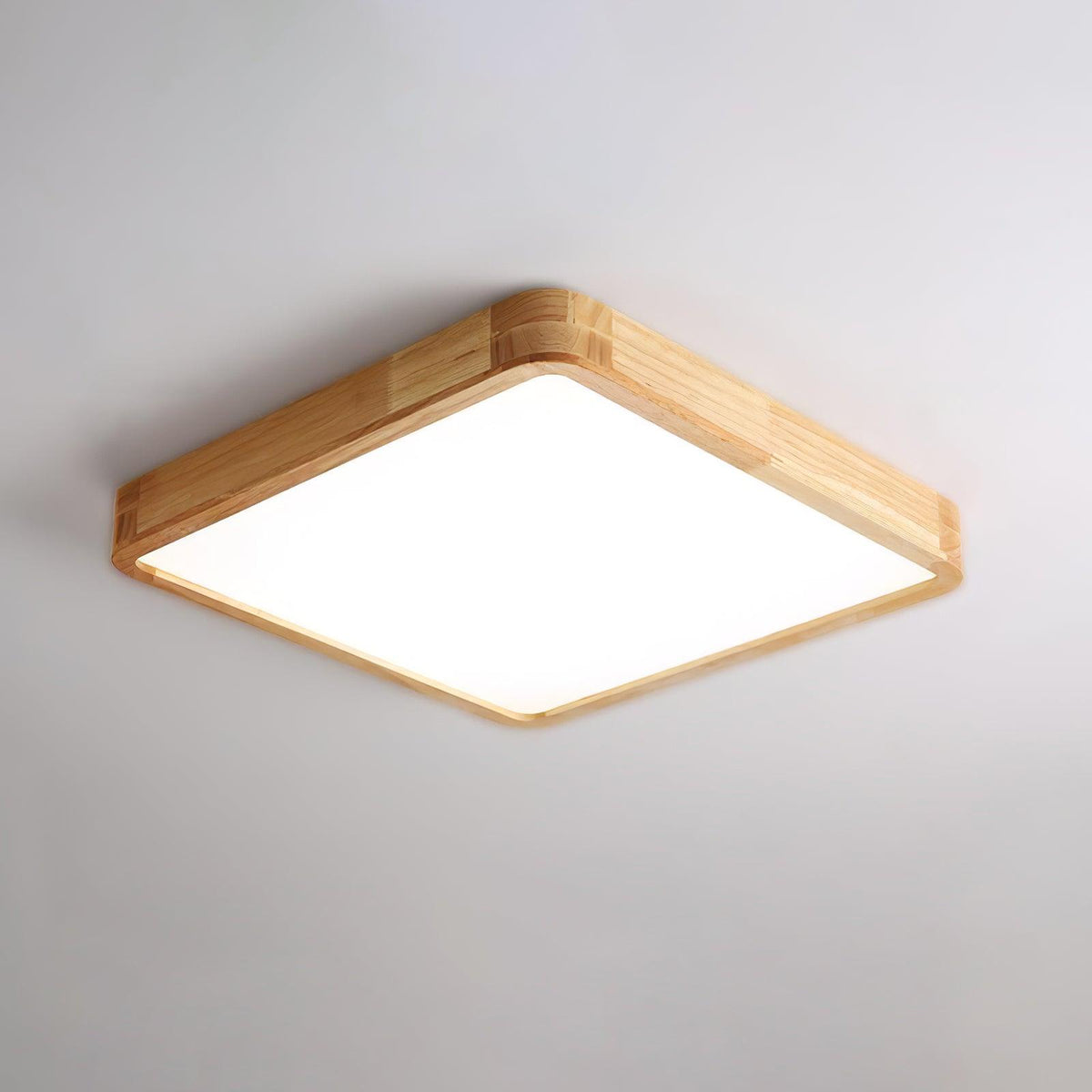 Edenford Wooden Geometric Flush Mount Ceiling Light