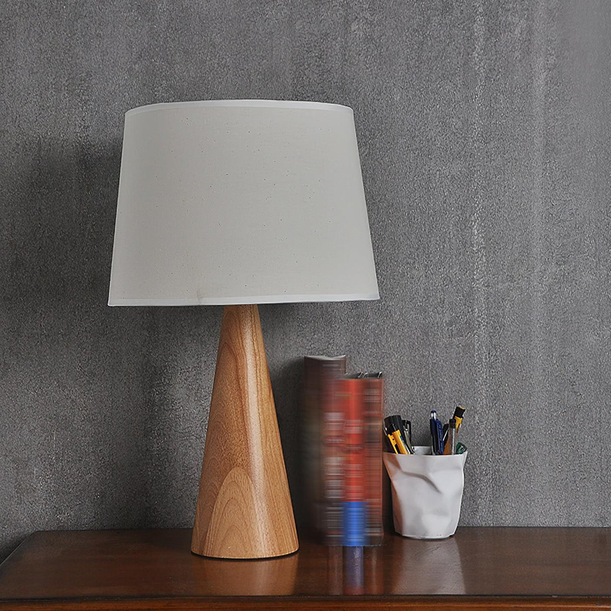 Aldalina Drift Wooden Vase Table Lamp