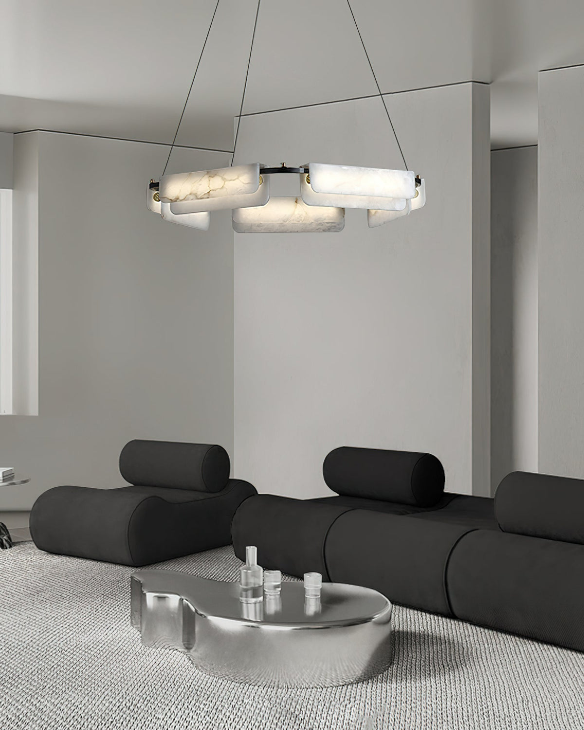 Eiruine Postmodern Luxury Alabaster Chandelier