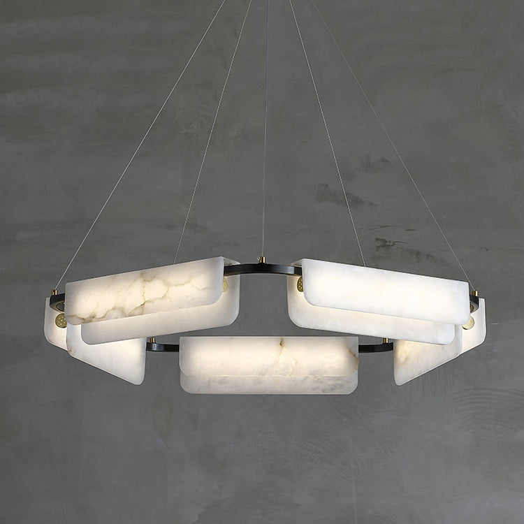 Eiruine Postmodern Luxury Alabaster Chandelier